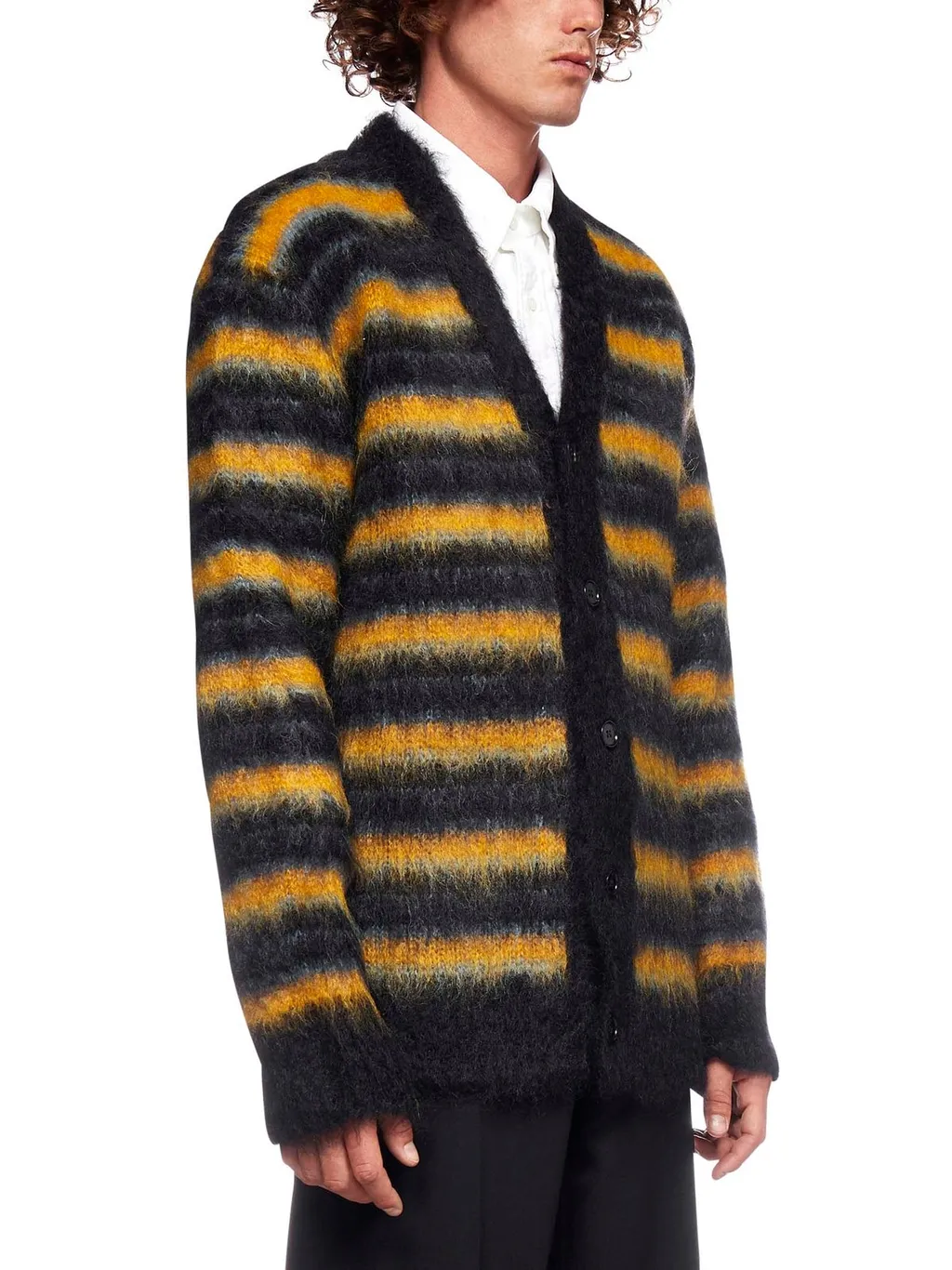 Marni Striped Buttoned Cardigan