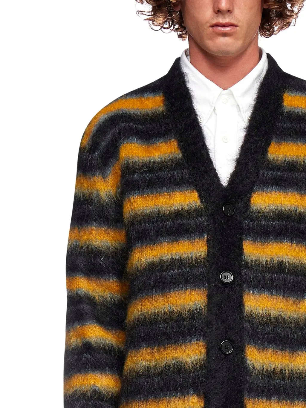 Marni Striped Buttoned Cardigan