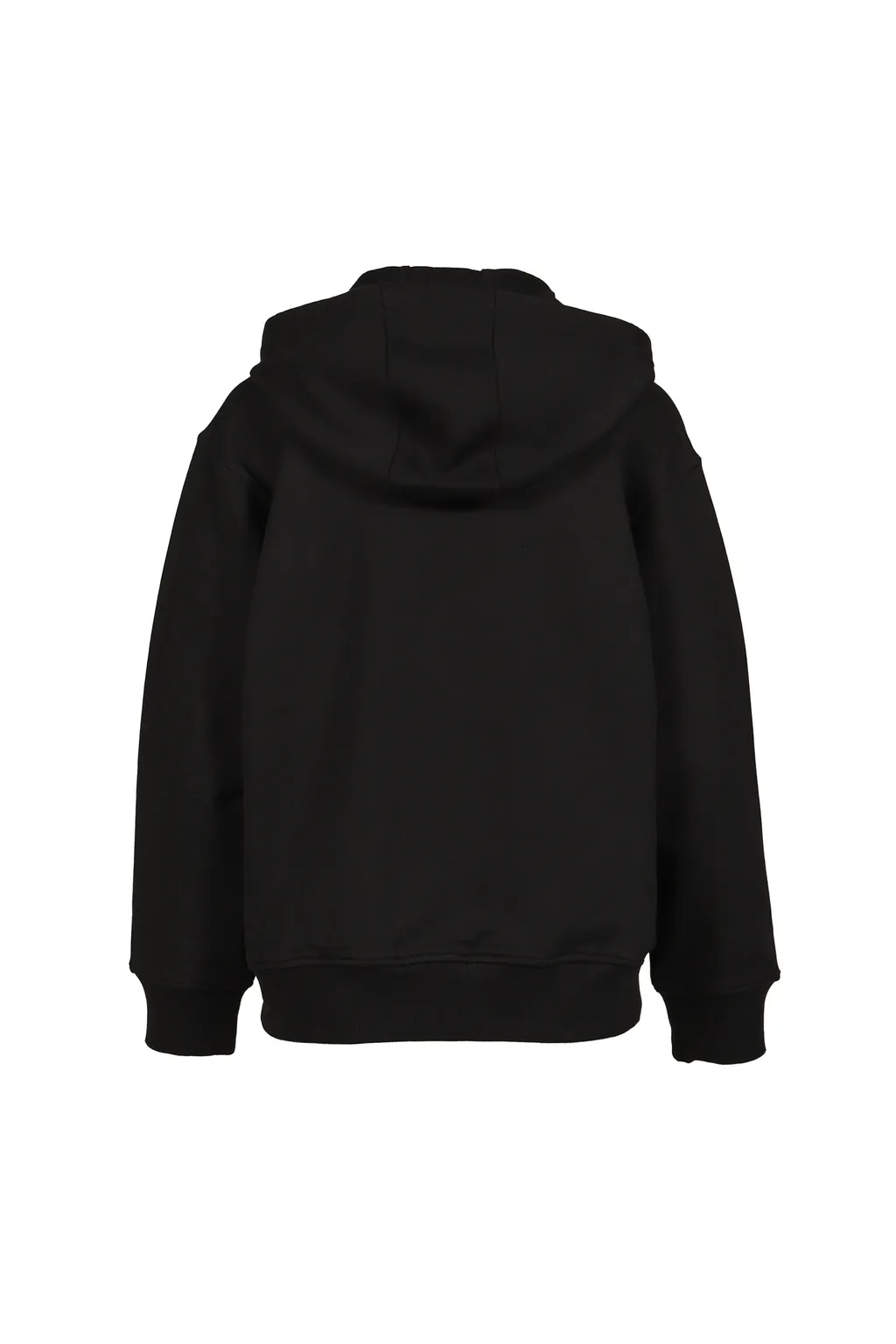 Moon Logo Fleece Zipped Hoodie / Blk