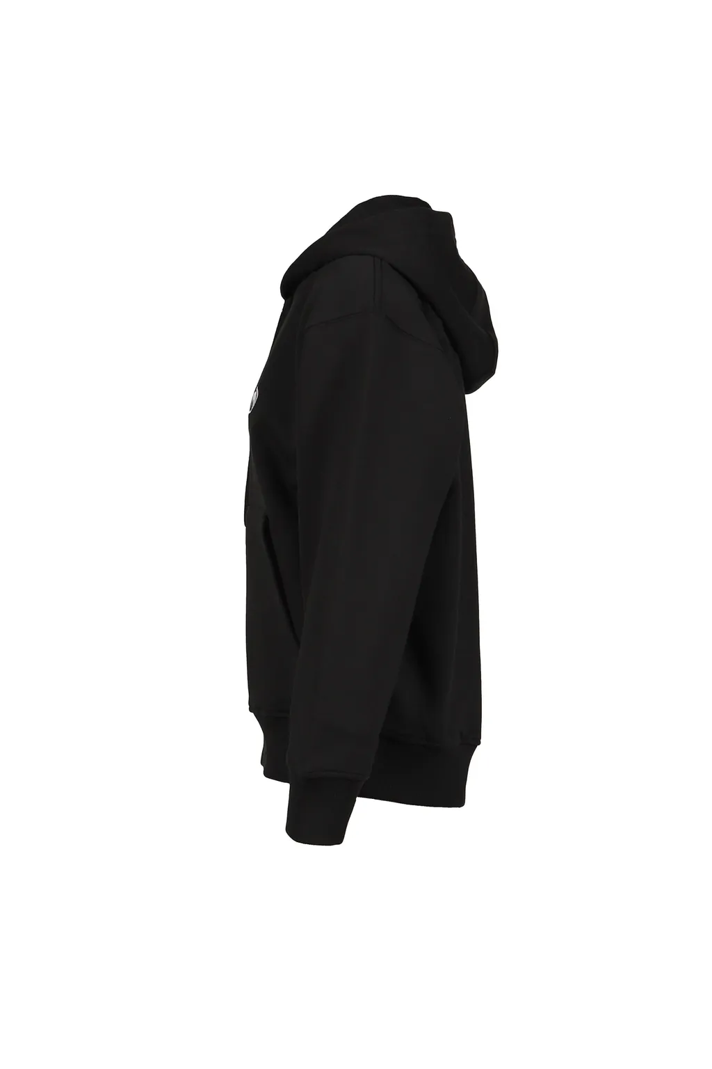 Moon Logo Fleece Zipped Hoodie / Blk