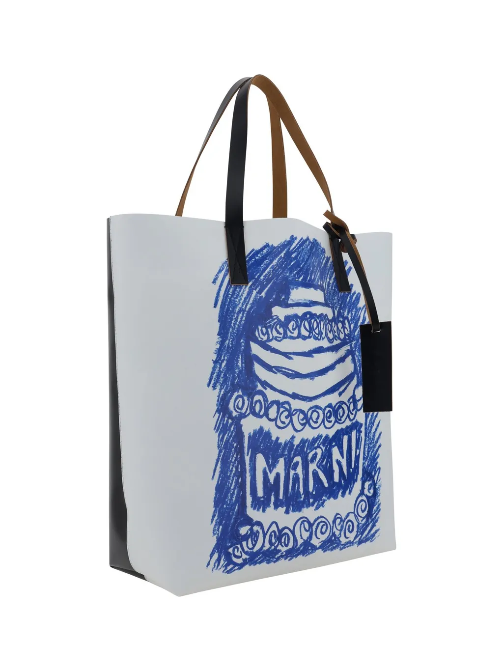 Marni Logo Printed Shopping Bag