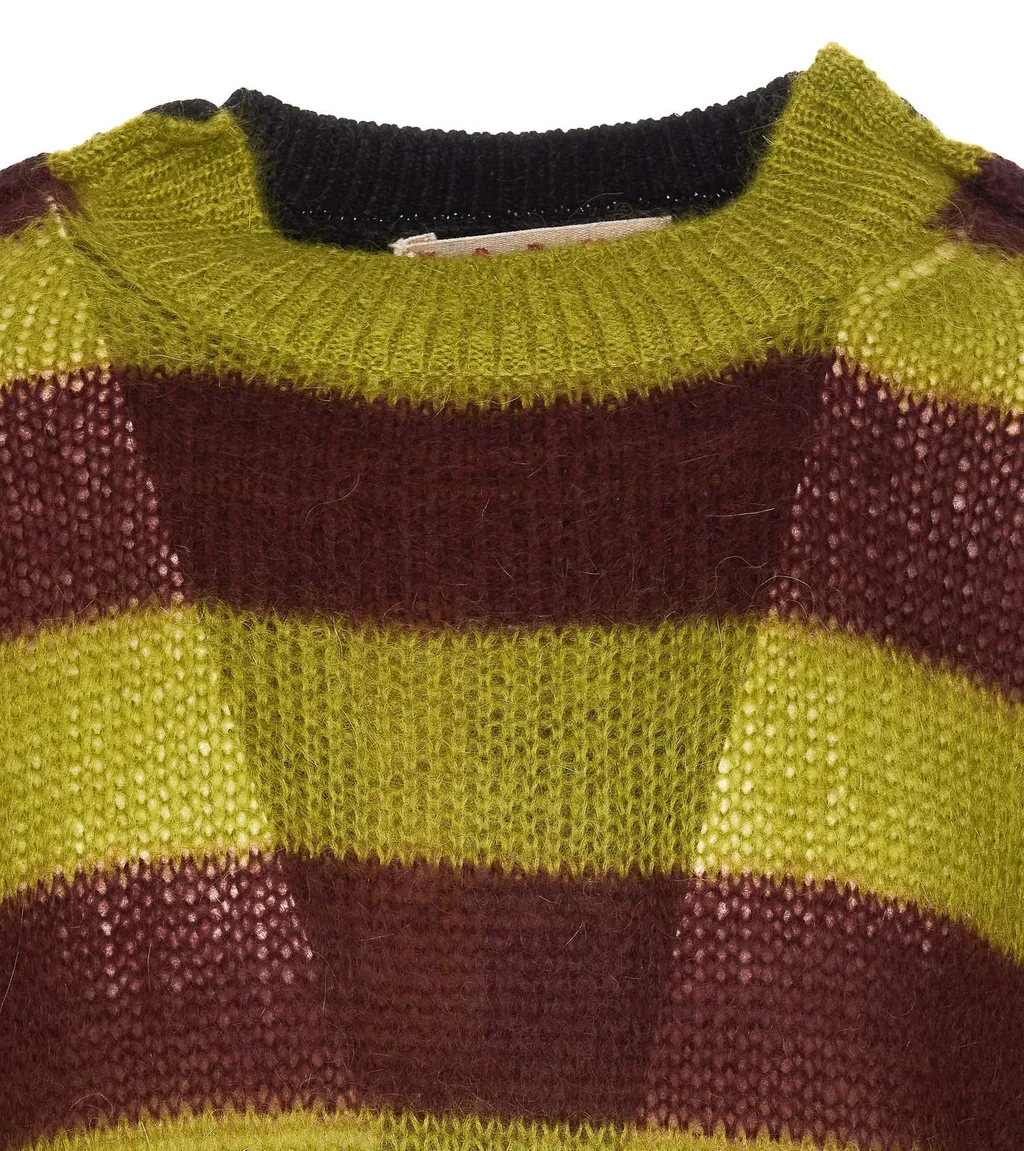 Marni Striped Crewneck Knitted Jumper