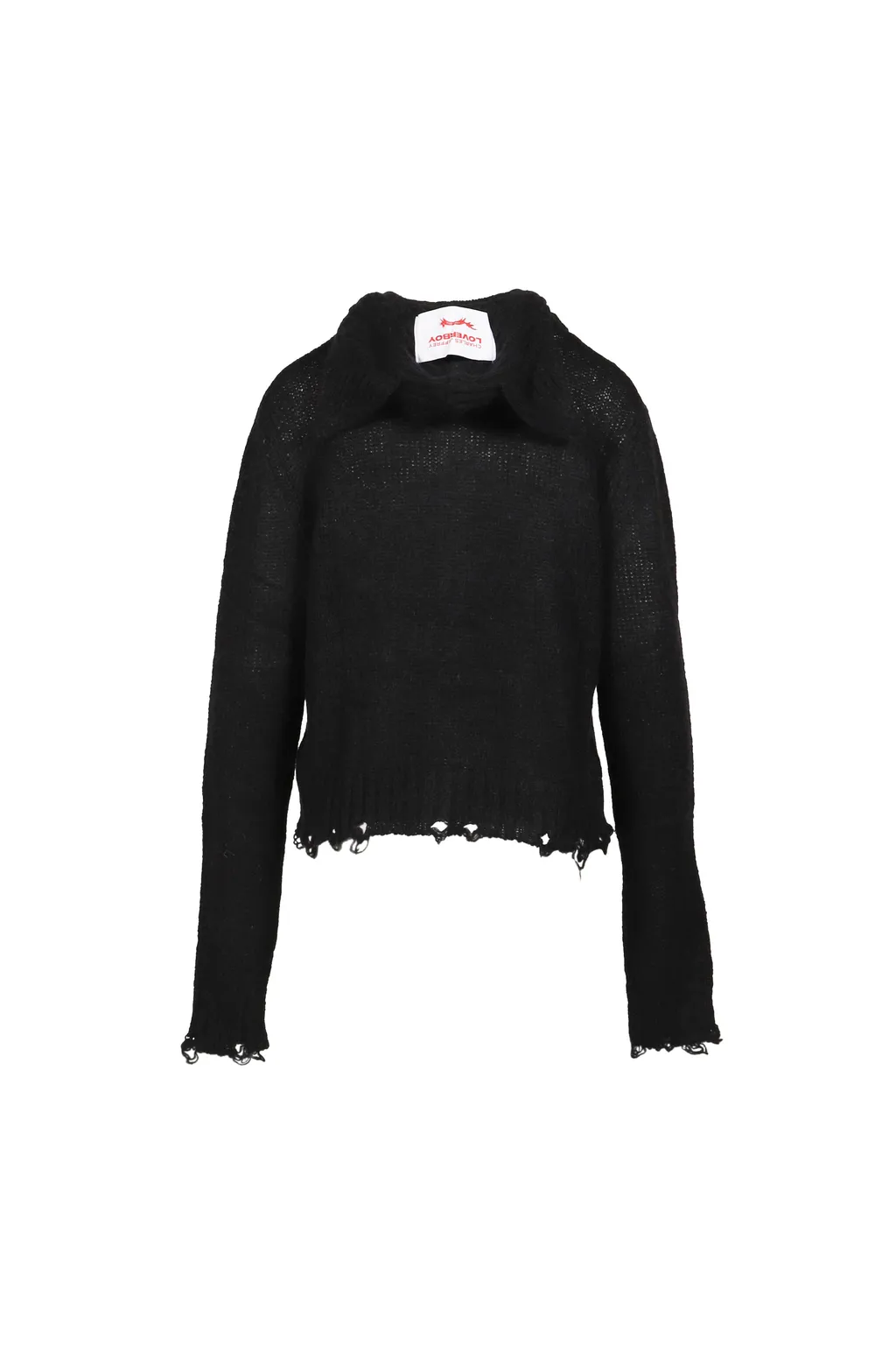 Ears Balaclava Cardi / Black