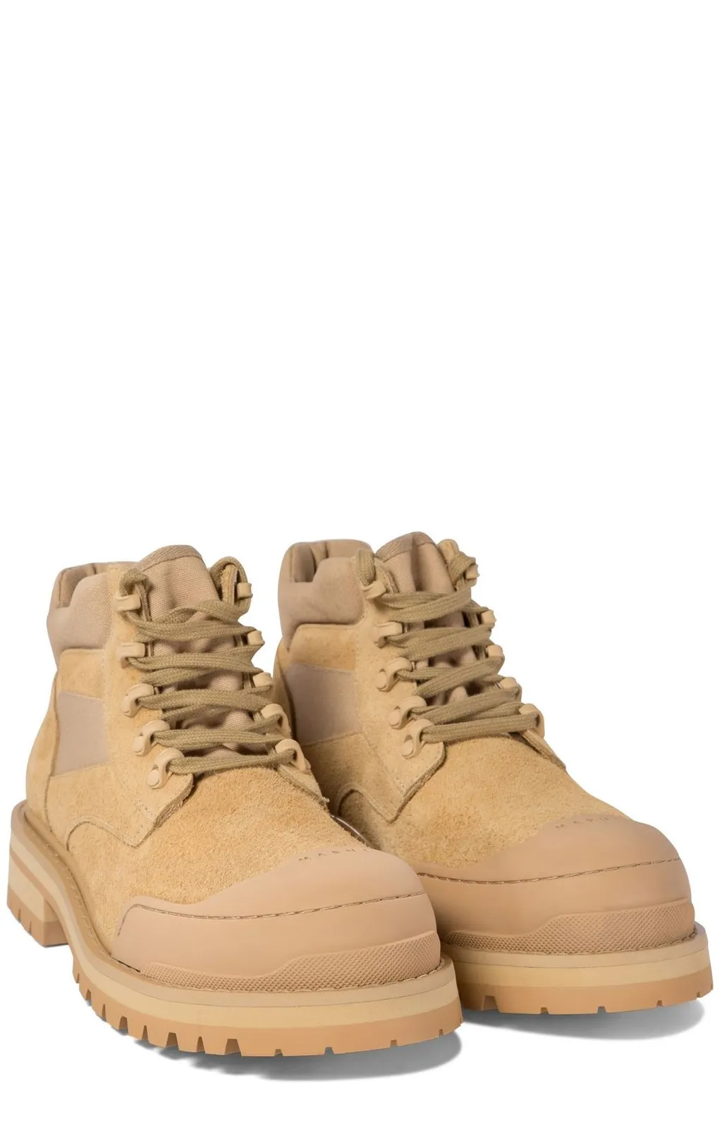 Marni Patchy Combat Boots