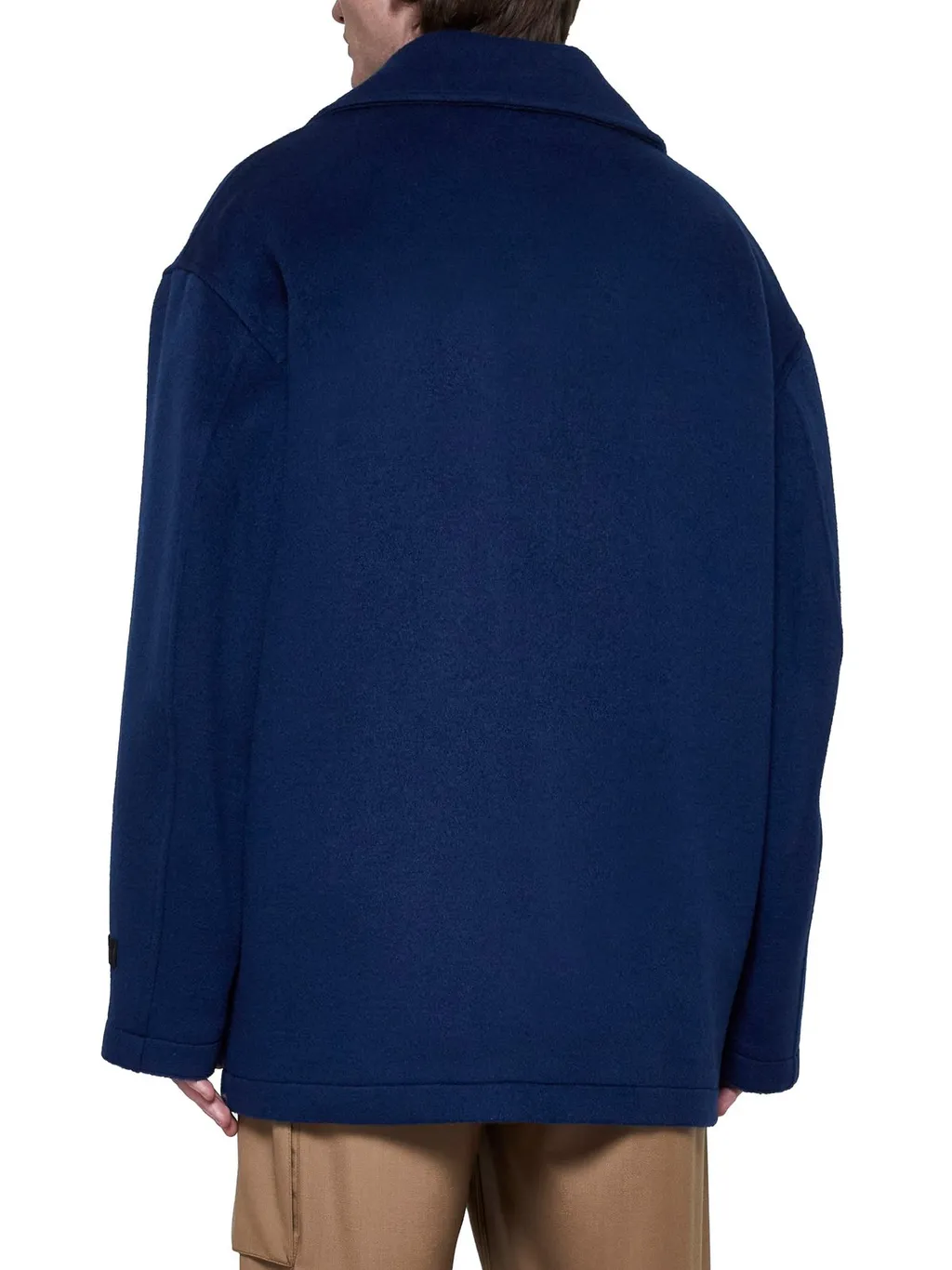 Marni Logo Patch Single-Breasted Short Coat