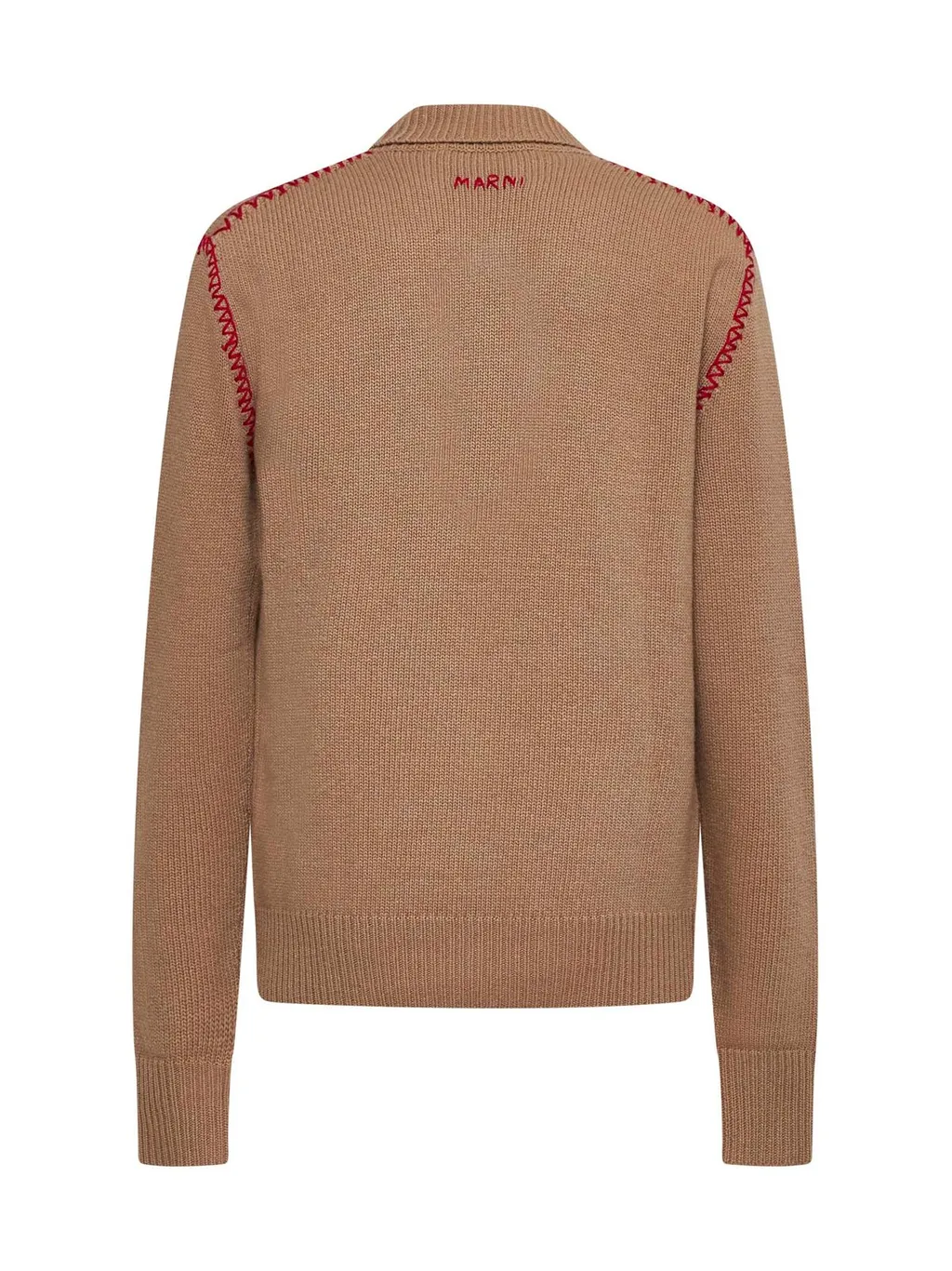 Marni Long Sleeved Knitted Polo Jumper