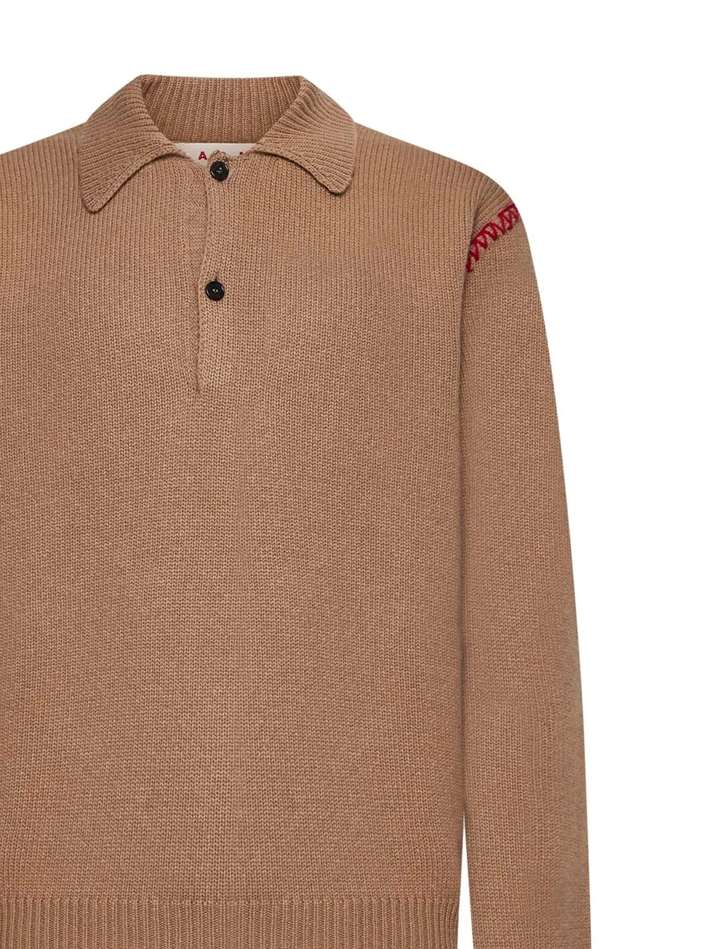 Marni Long Sleeved Knitted Polo Jumper