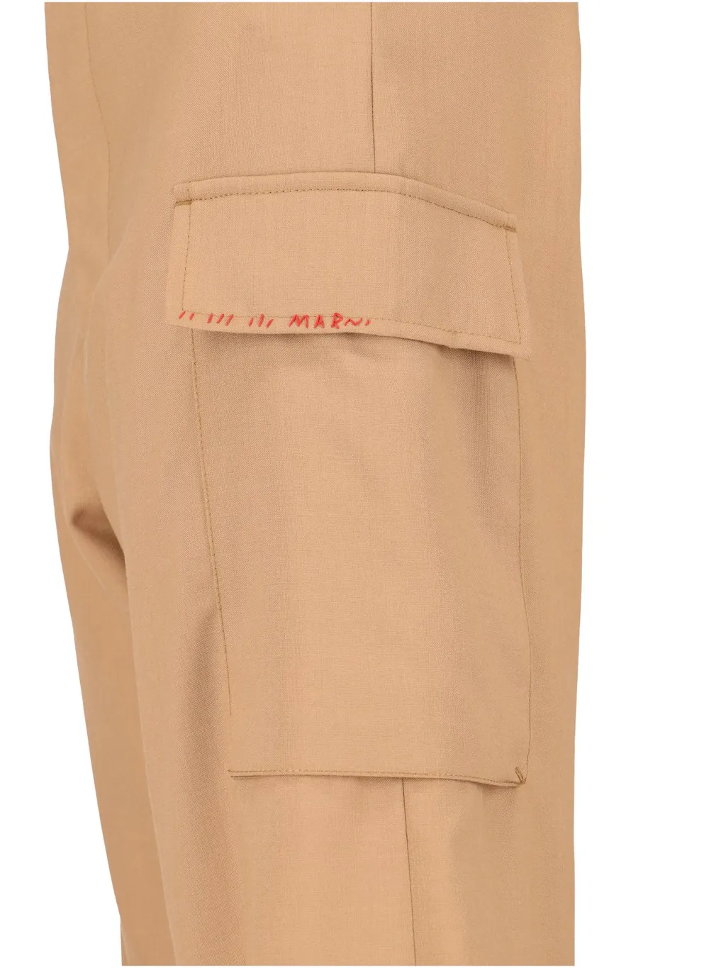 Marni Button Detailed Straight Leg Pants