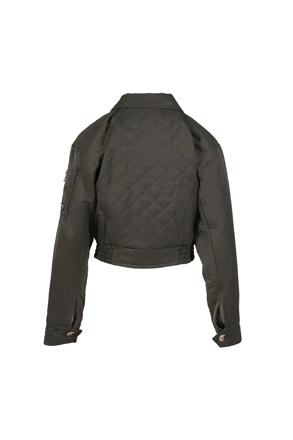 Matty Quilted Bomber Jacket / Kha