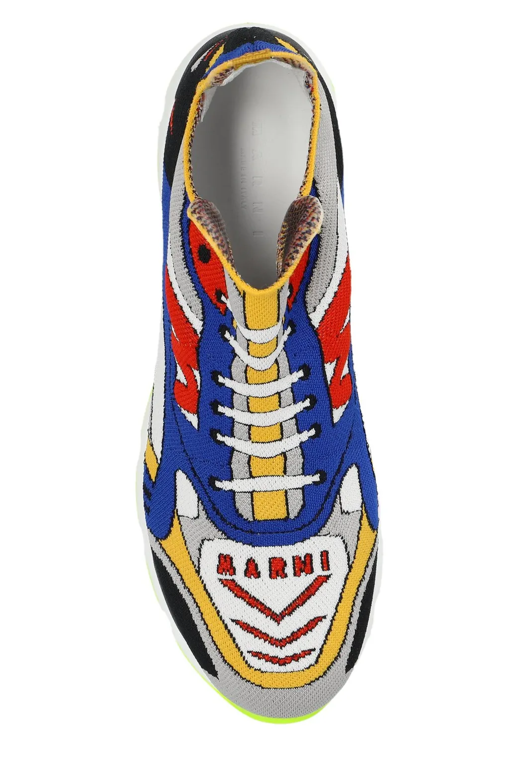Marni Trompe L'oeil-Printed Round-Toe Sneakers