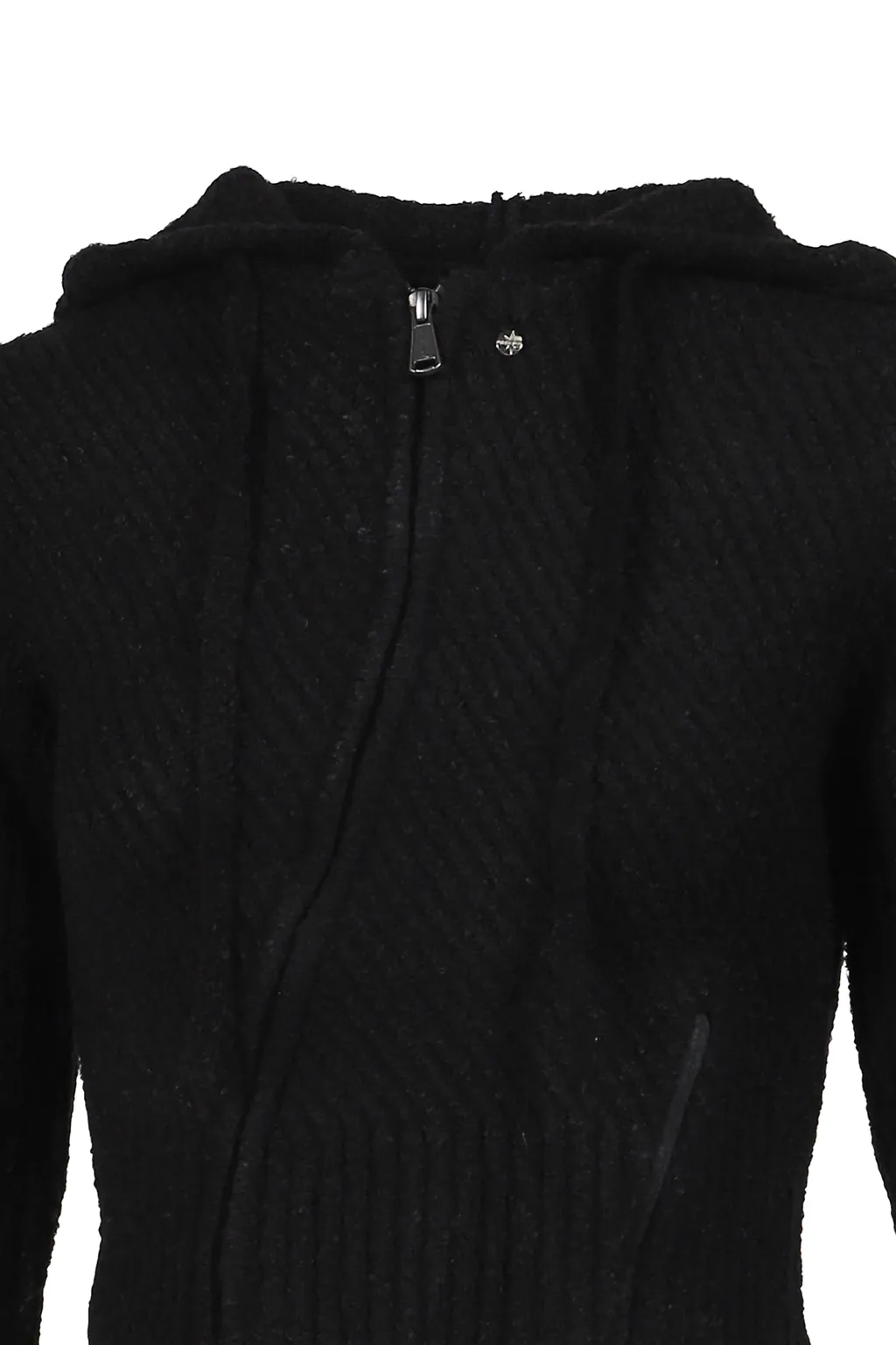 Moro Knitted Hoodie Zip-Up / Blk