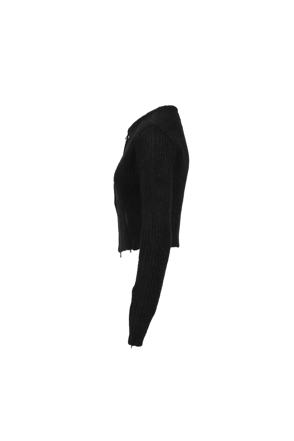 Neah Knitted Zip-Up / Black