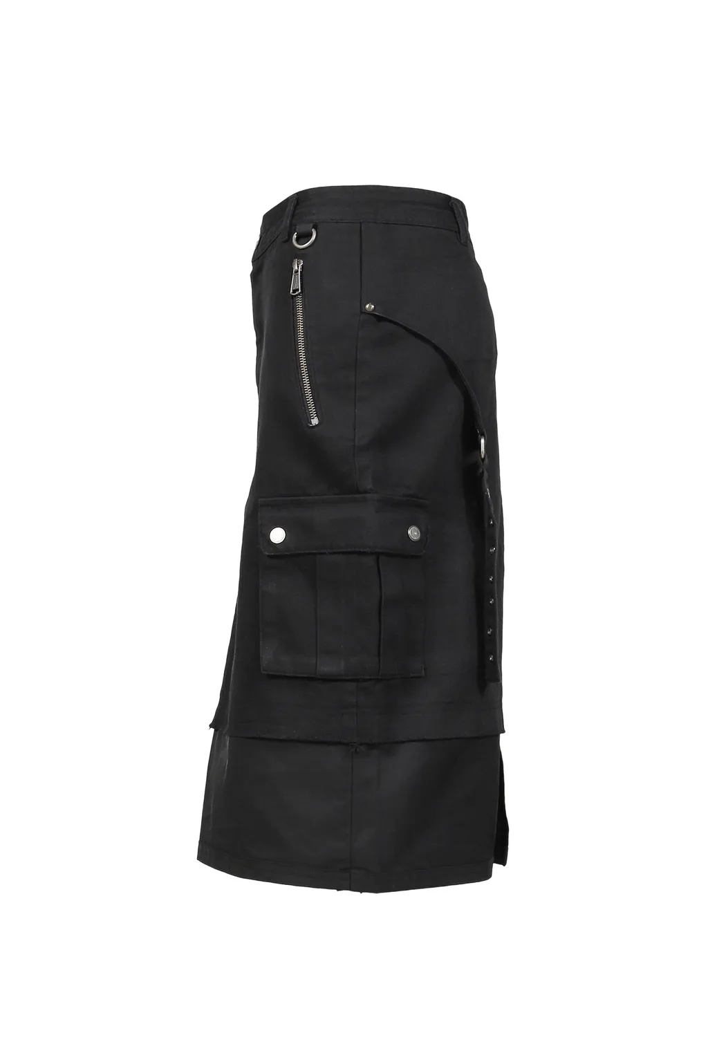 Wiffy Cargo Midi Skirt / Black