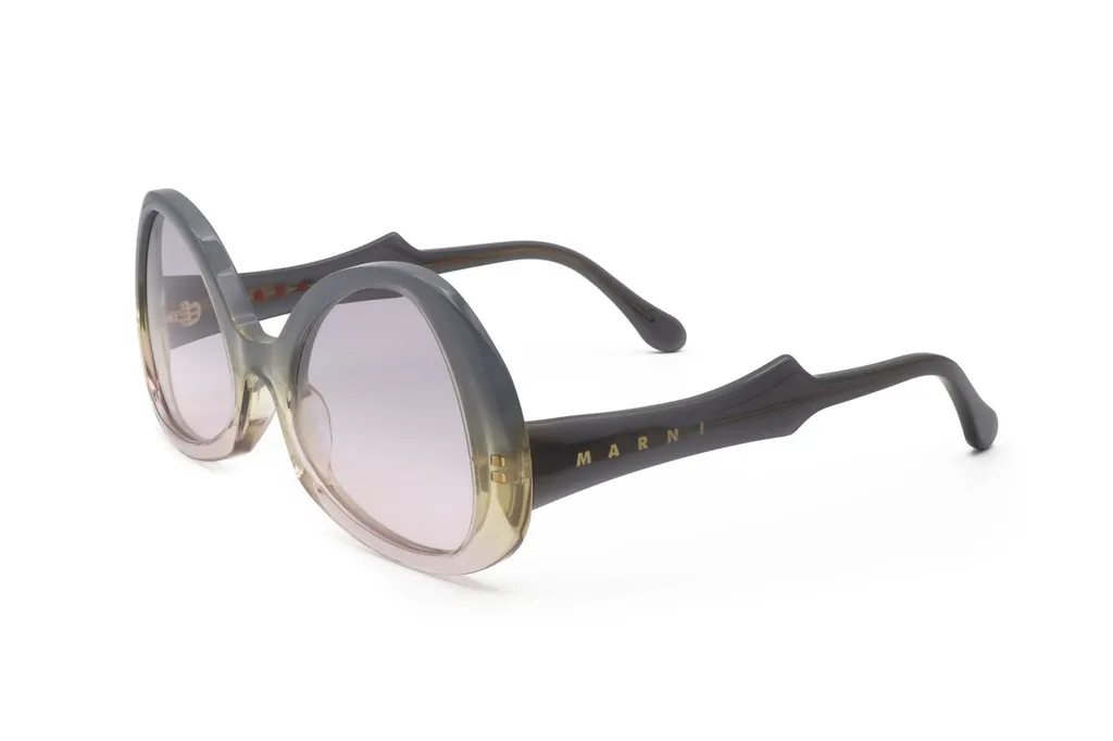 Marni Eyewear Anu Ohia Oversized Frame Sunglasses