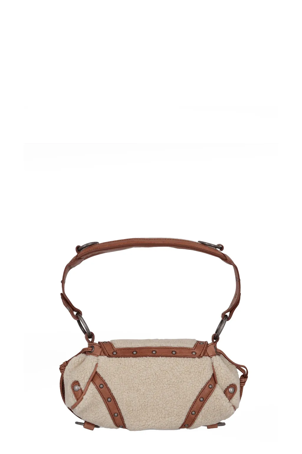 Mini Claudia Fur Bag / Wht