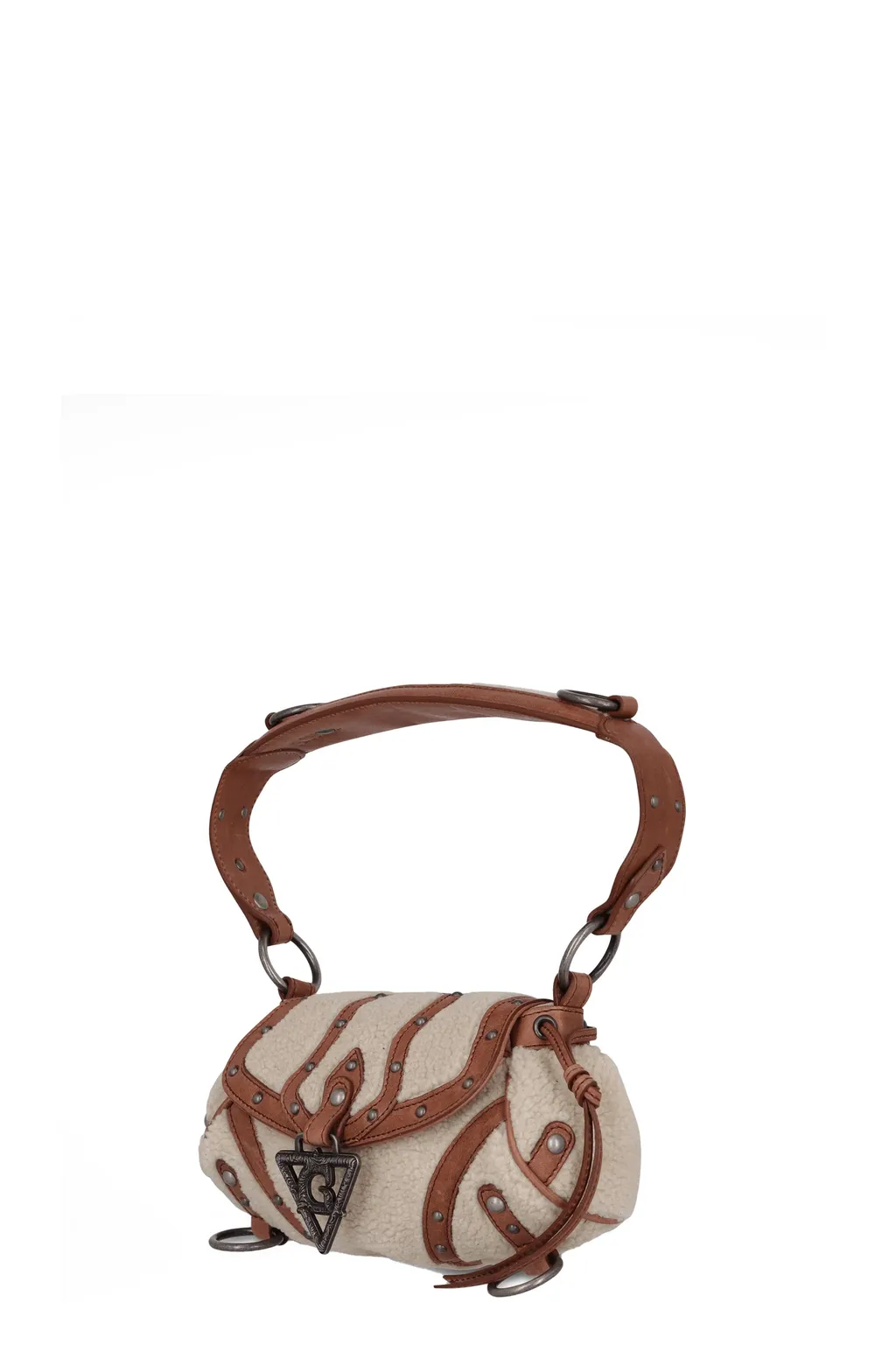 Mini Claudia Fur Bag / Wht