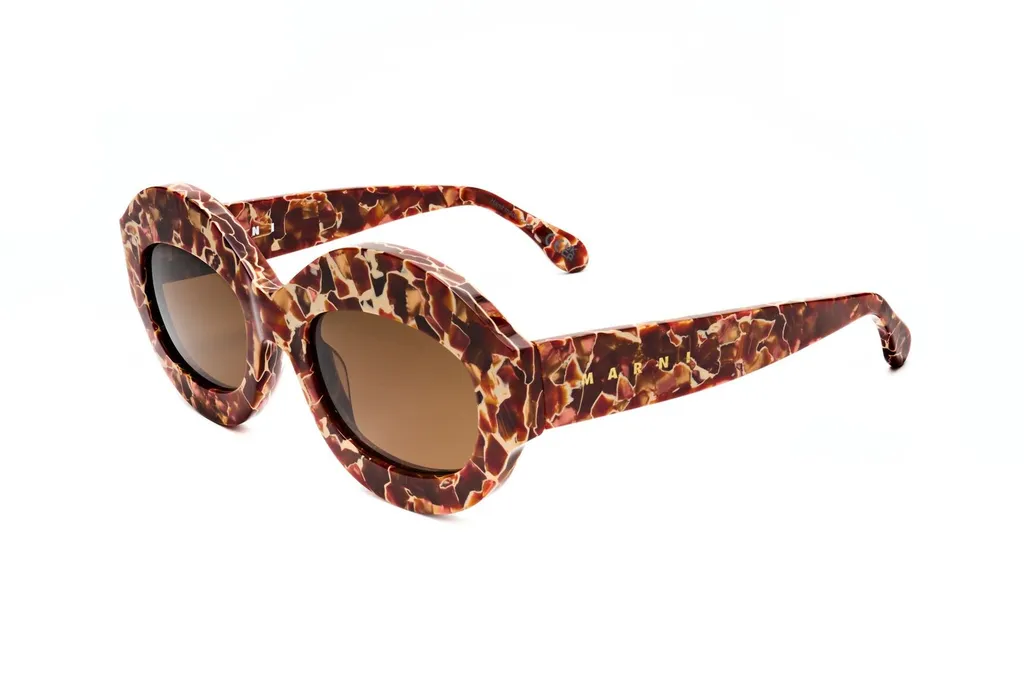 Marni Eyewear Oversized Frame Sunglasses