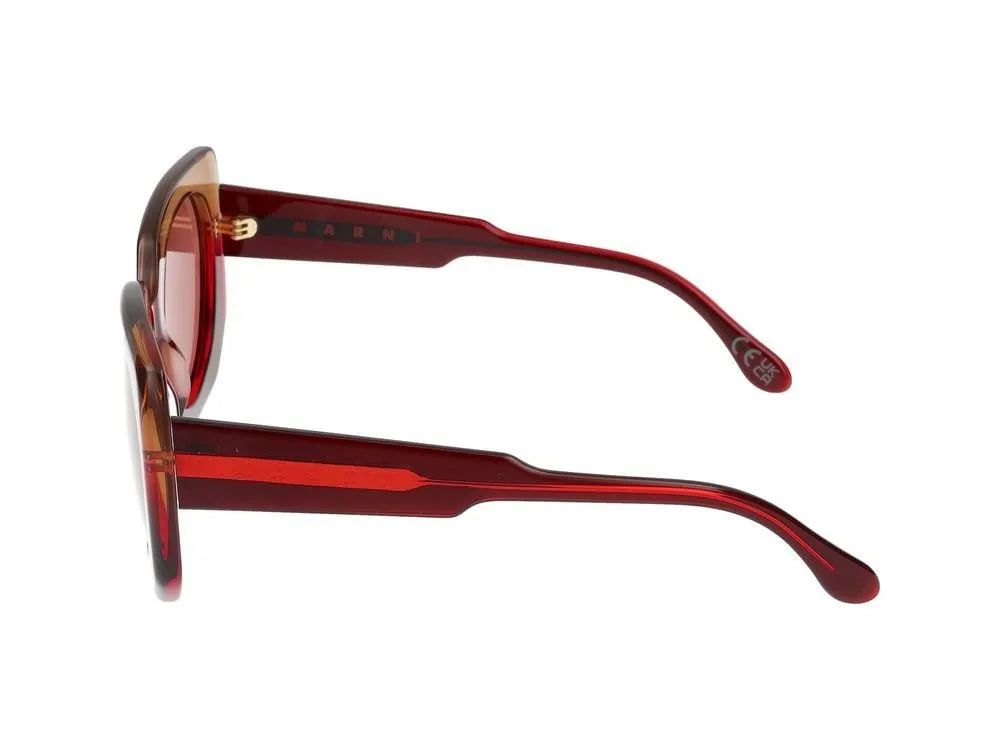 Marni Eyewear Geometric Frame Sunglasses