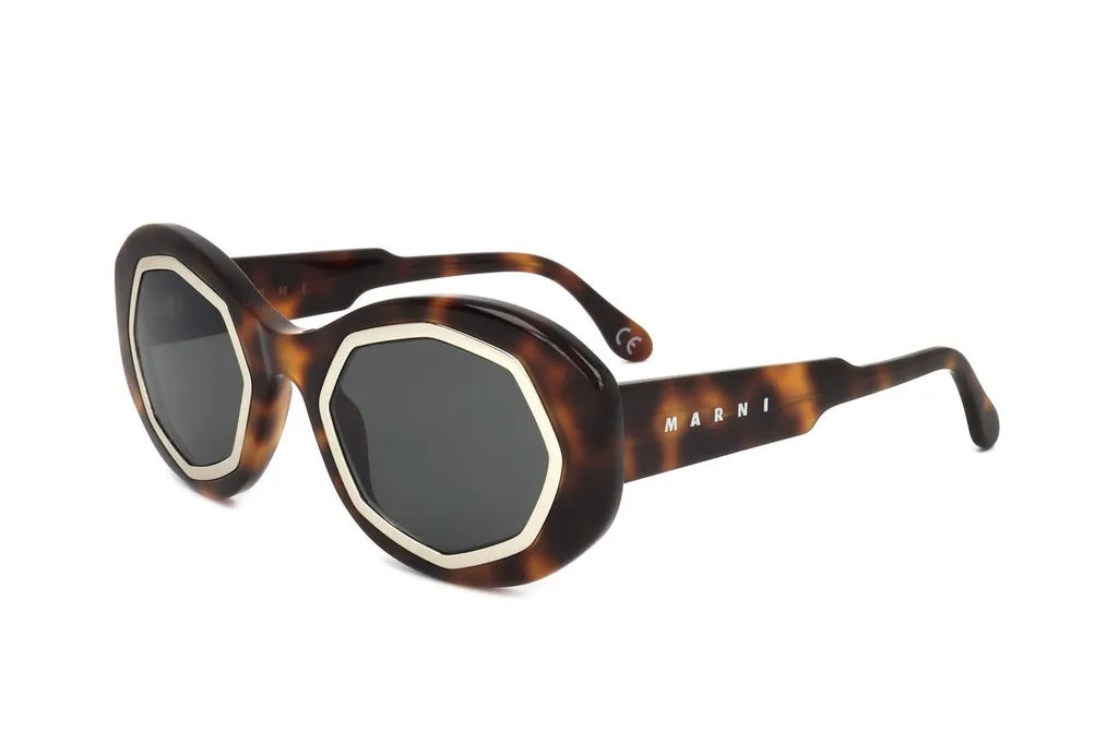 Marni Eyewear Oval Frame Sunglasses