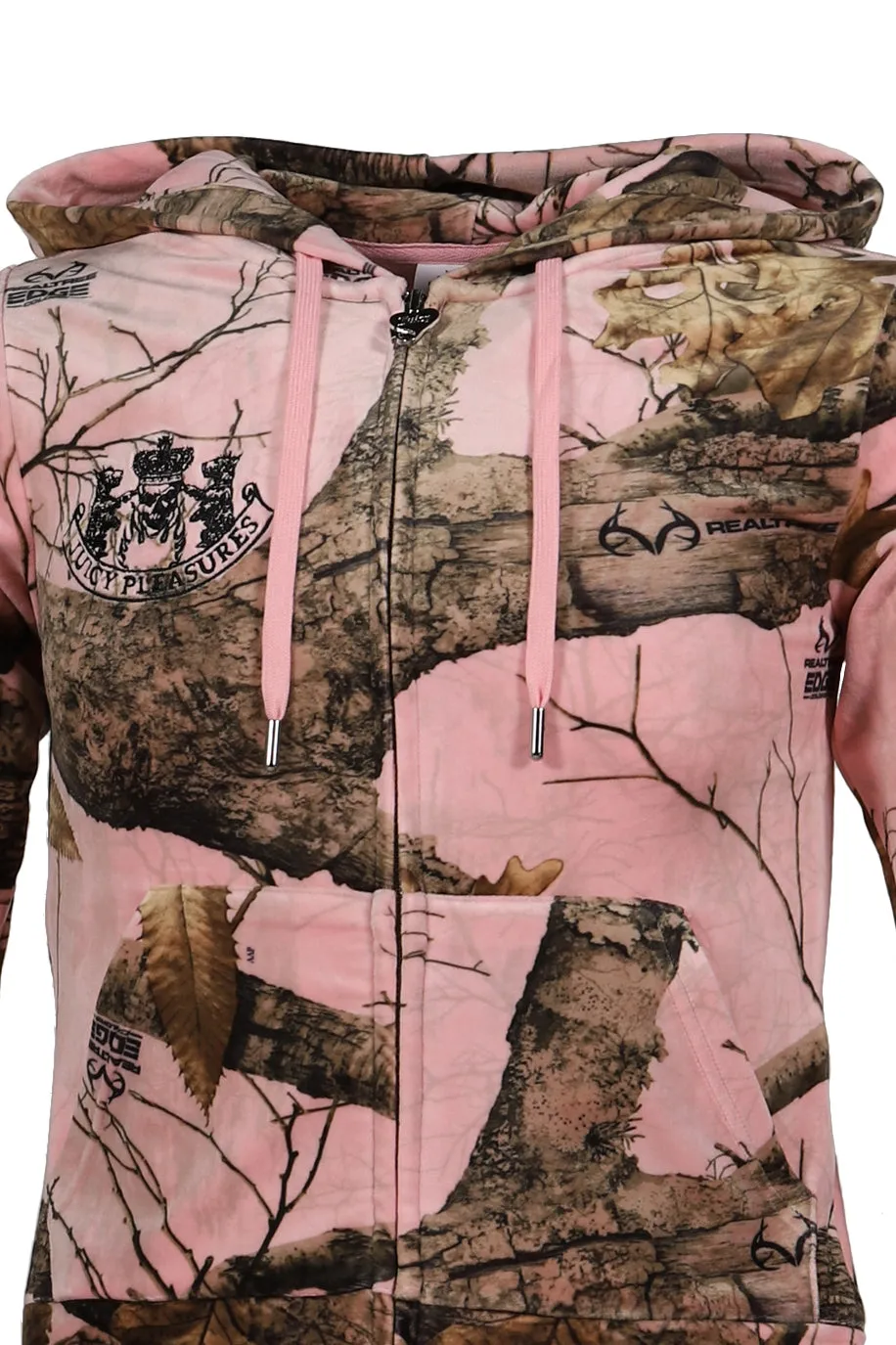 Realtree Velor Robertson Hoodie / Pink Edge