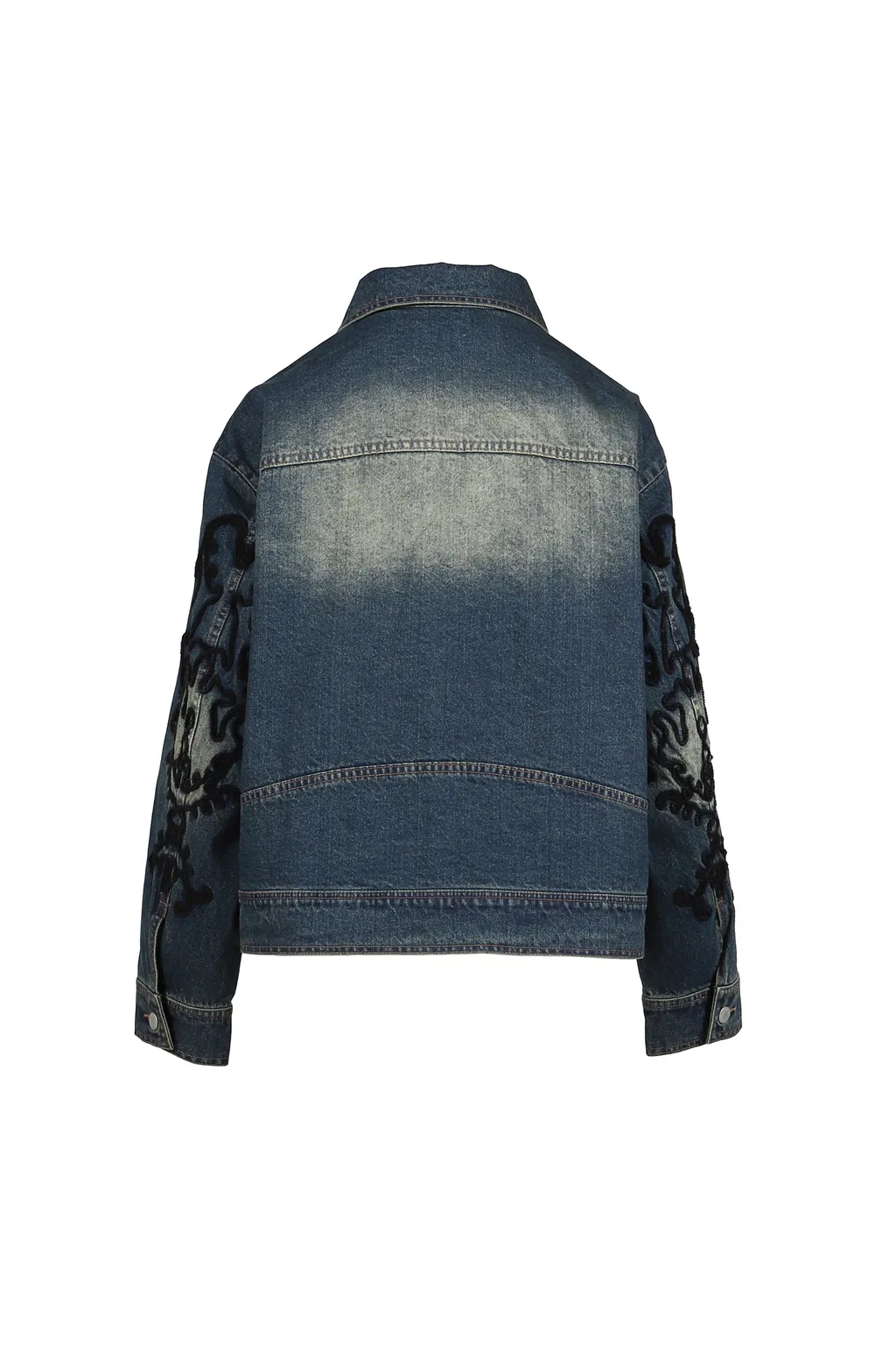 Denim Lace Jacket / Blu