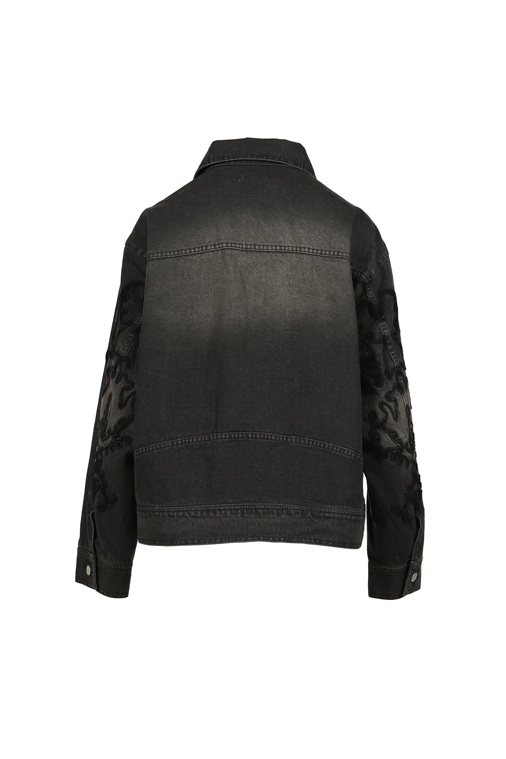 Denim Lace Jacket / Black