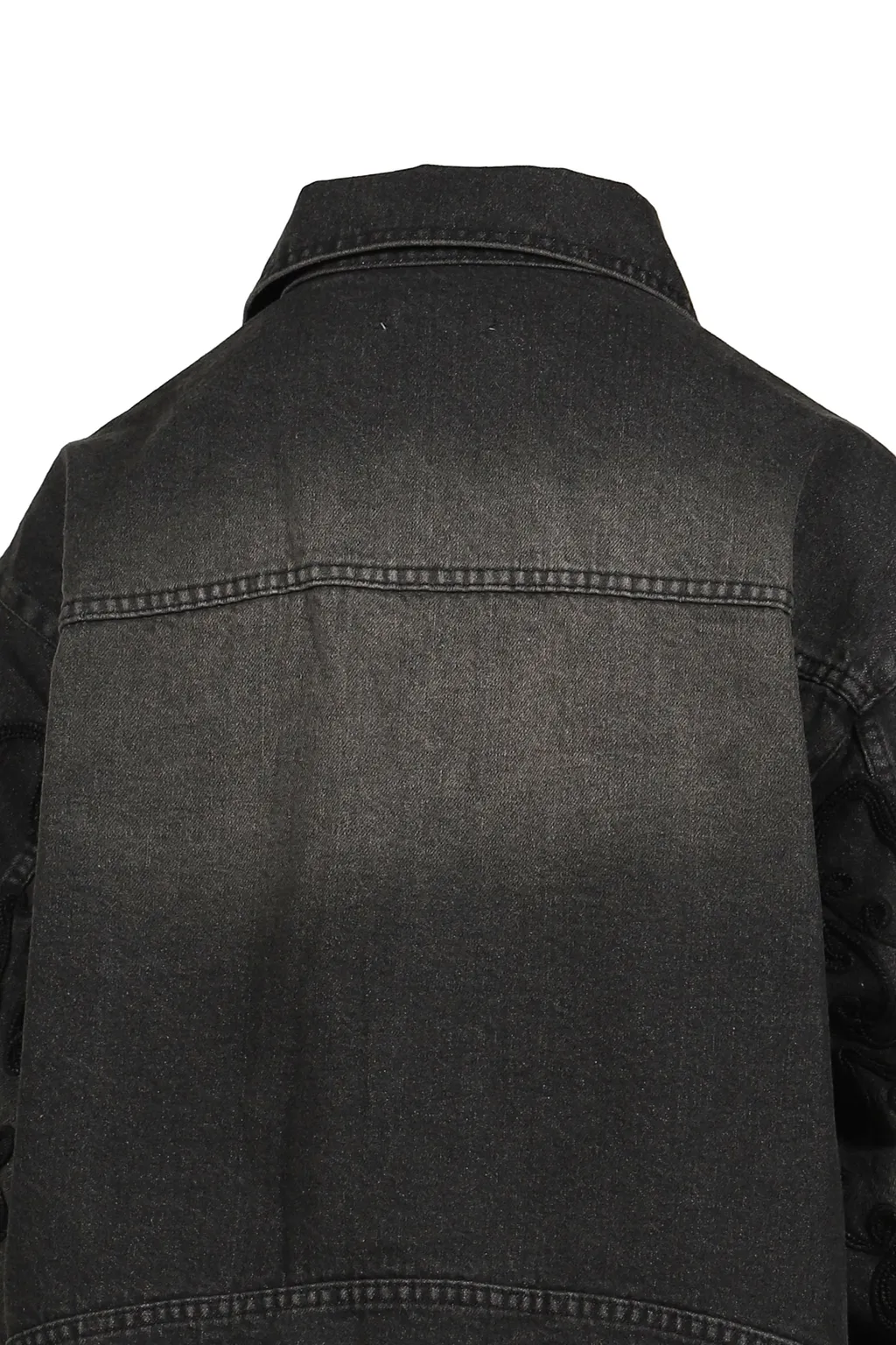 Denim Lace Jacket / Black