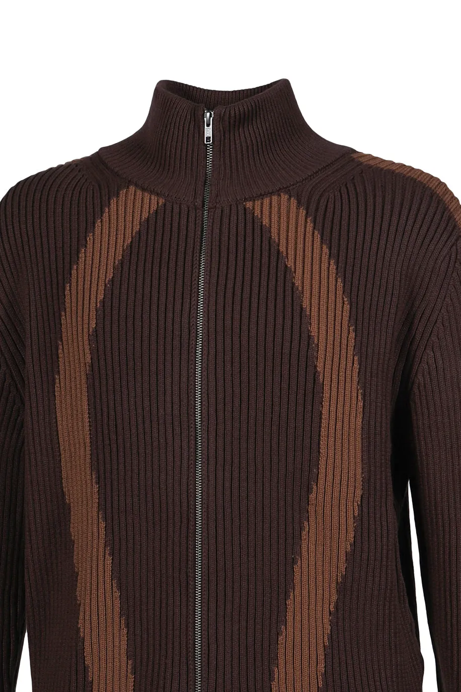 Double Zip Knit / Brw