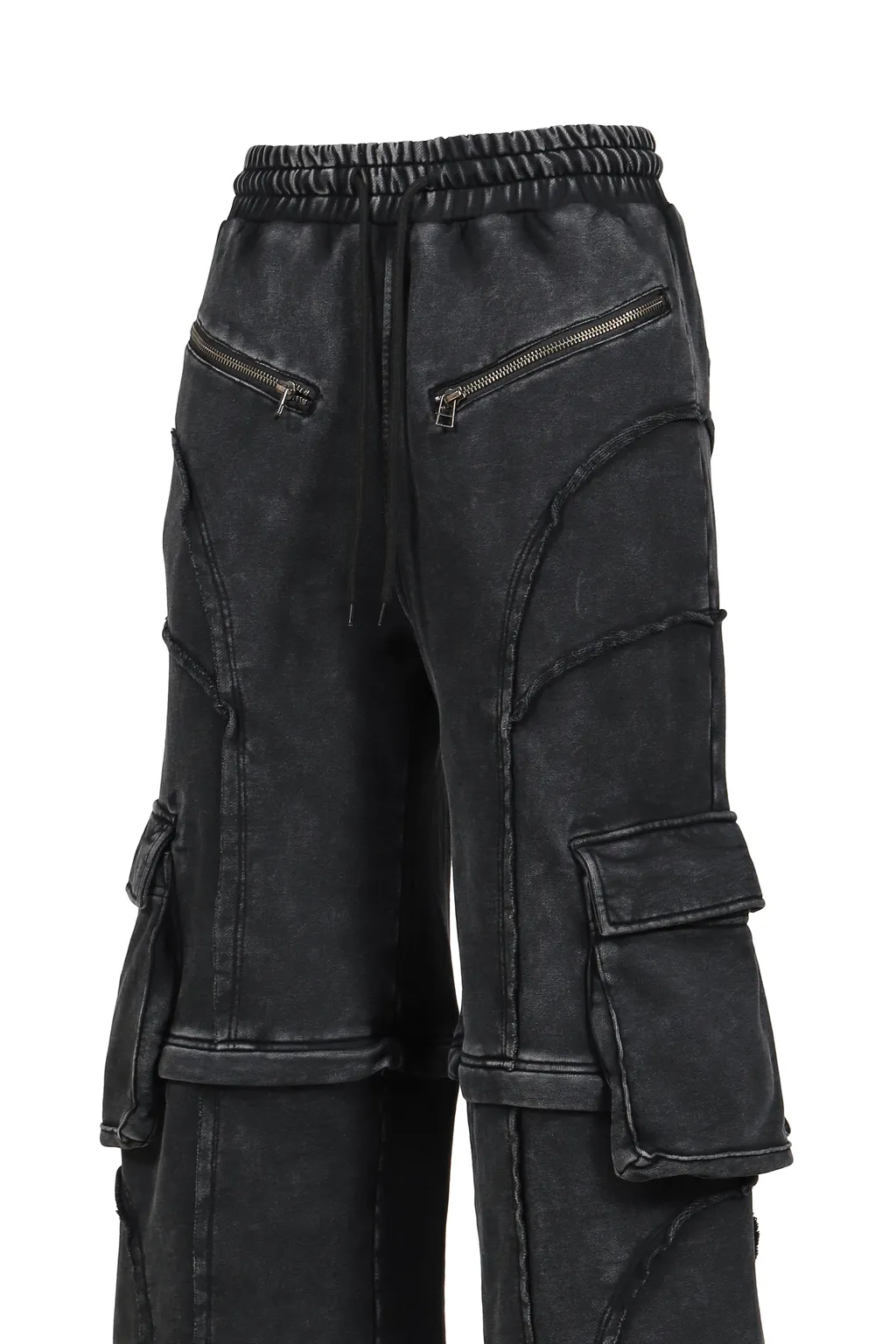 Split Sweat Pants / Black