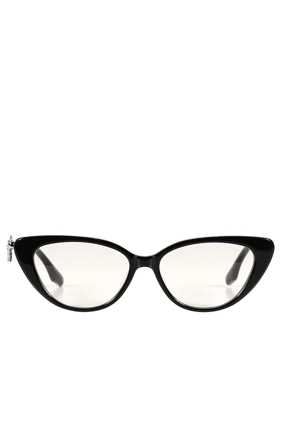 Gemstone Bowknot Glasses Side Bow / Blk