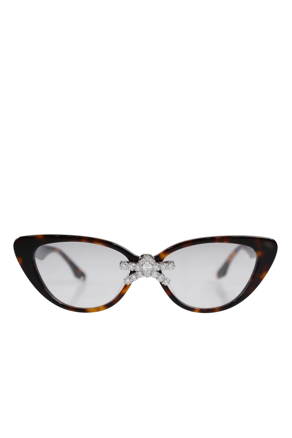 Gemstone Bowknot Glasses Middle Bow / Brw