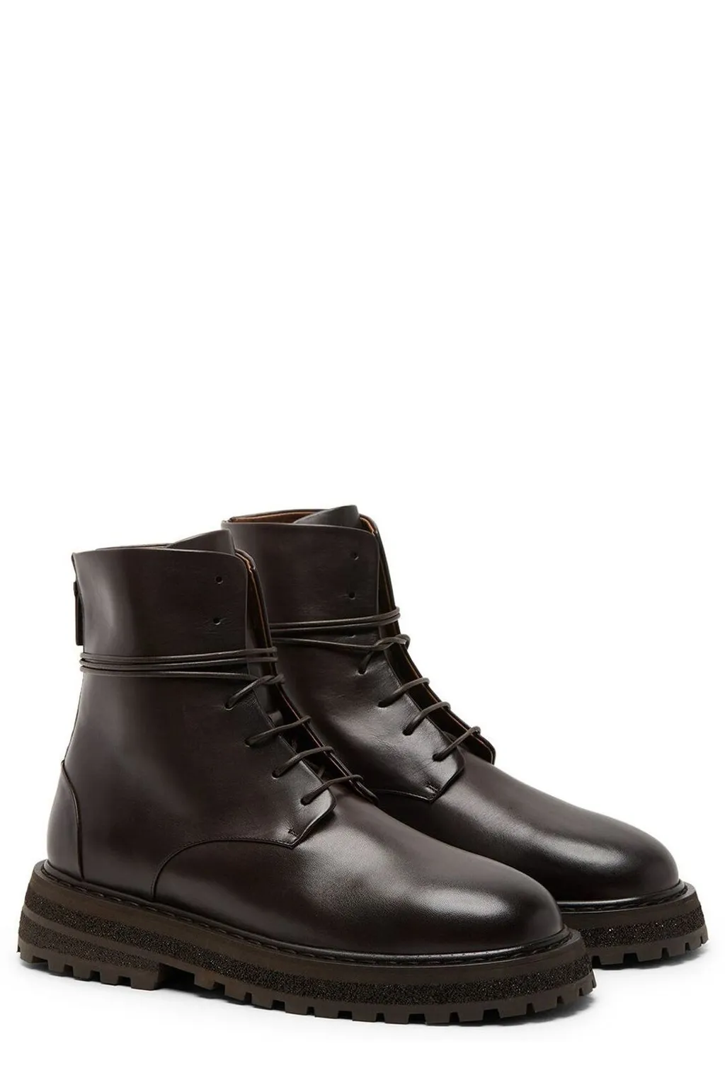 MarsÈLl Round Toe Lace-Up Boots
