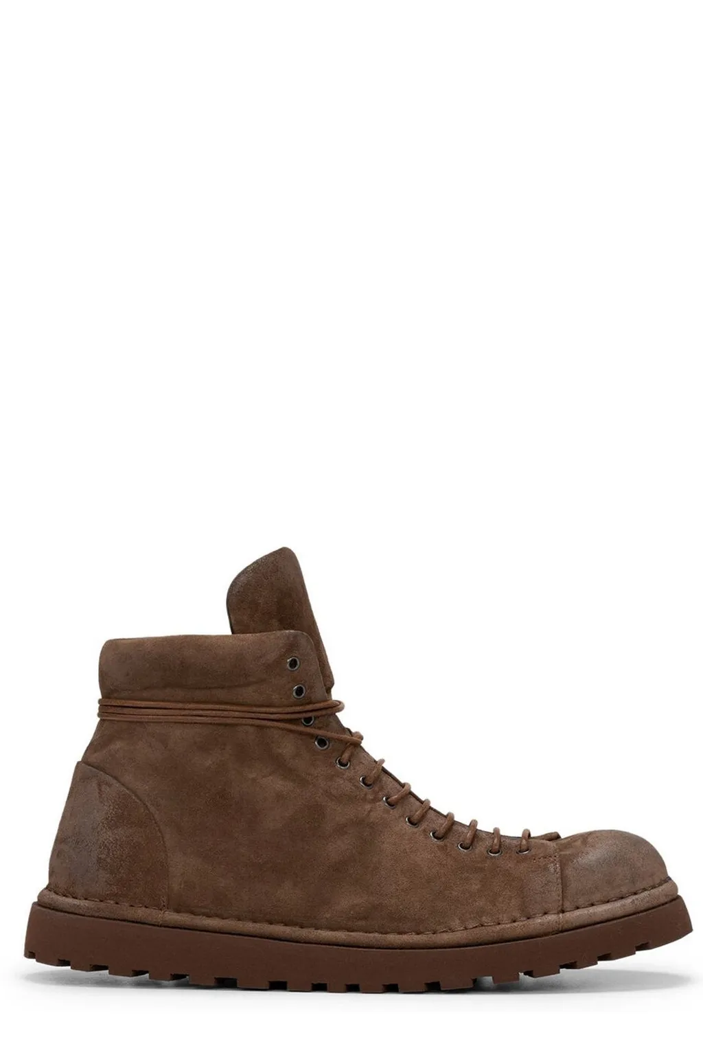 MarsÈLl Round Toe Lace-Up Ankle Boots