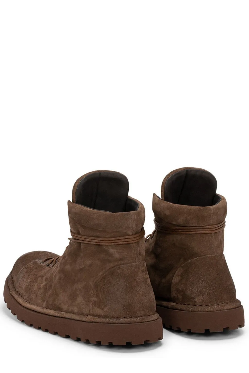 MarsÈLl Round Toe Lace-Up Ankle Boots