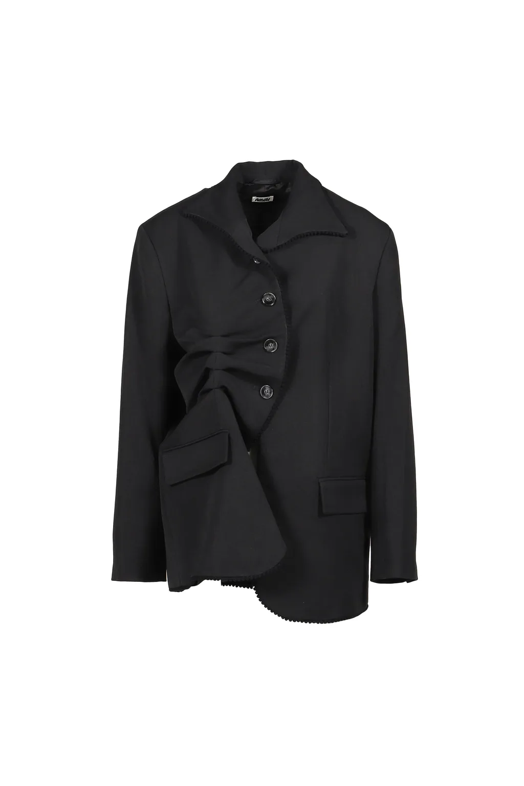 Pleated Blazer Black / Blk