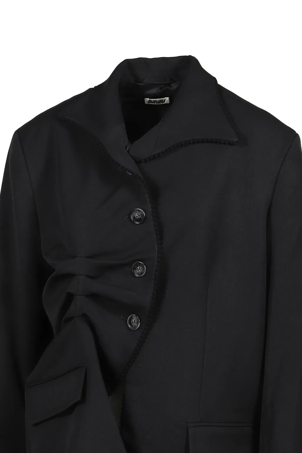 Pleated Blazer Black / Blk