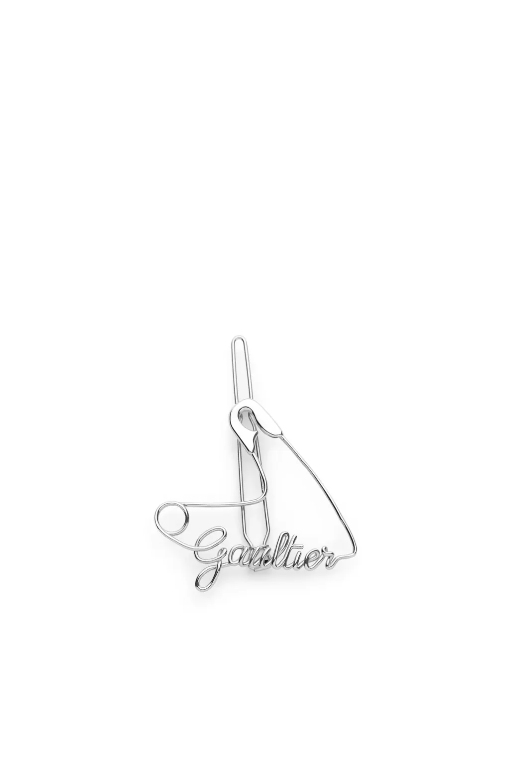 Gaultier Heart Safety Pin Hair Clip