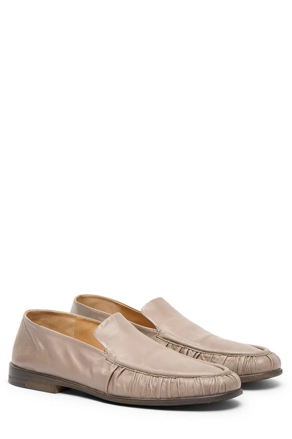 MarsÈLl Round-Toe Gathered Loafers