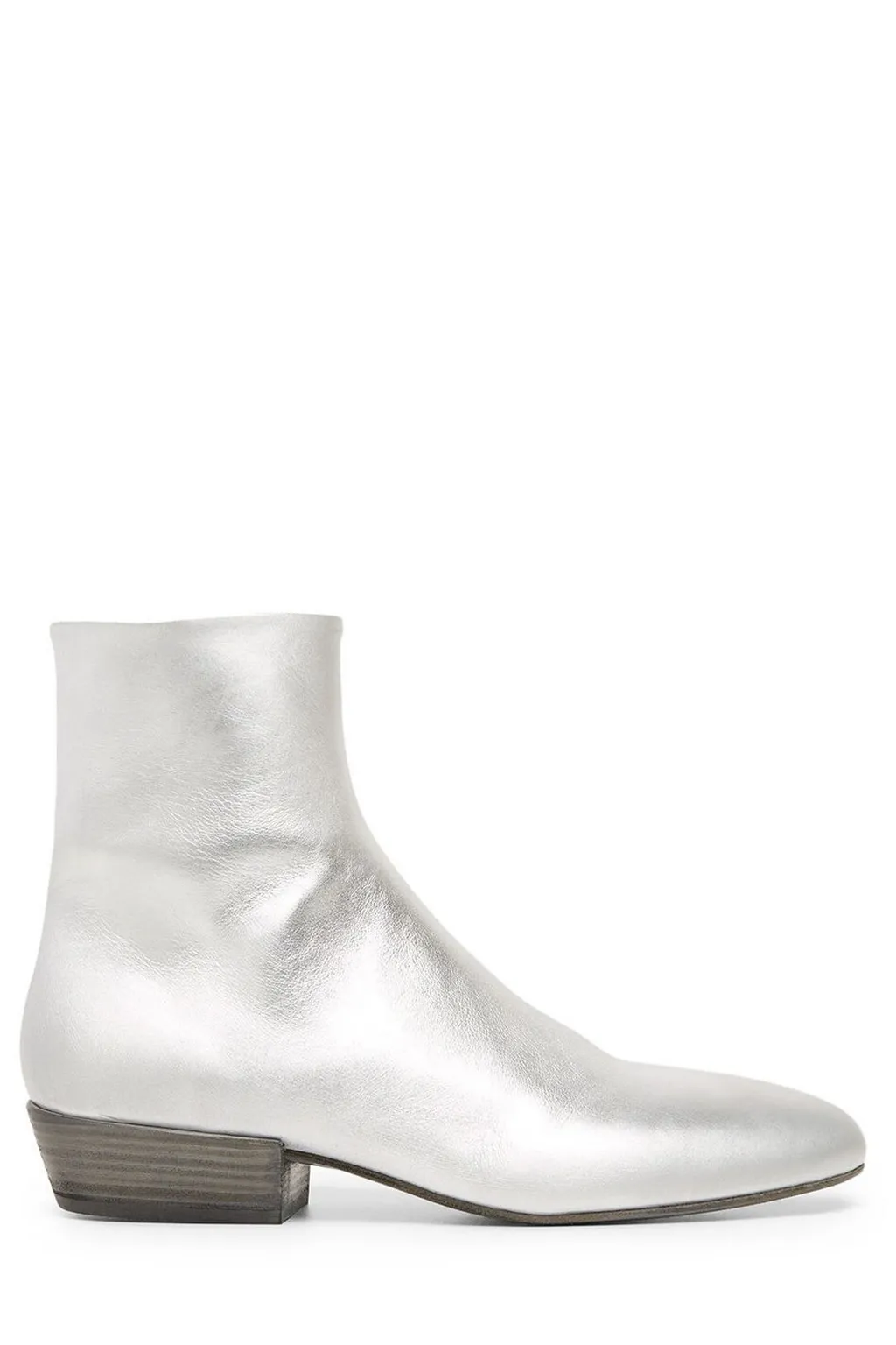 MarsÈLl Metaliic Zipped Ankle Boots