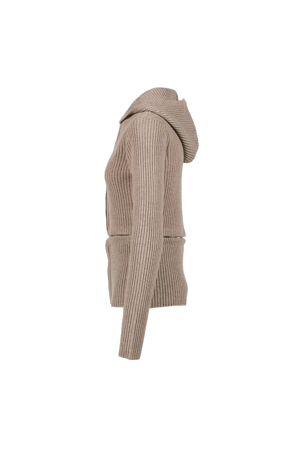 Refracta Cardigan / Dark Stone