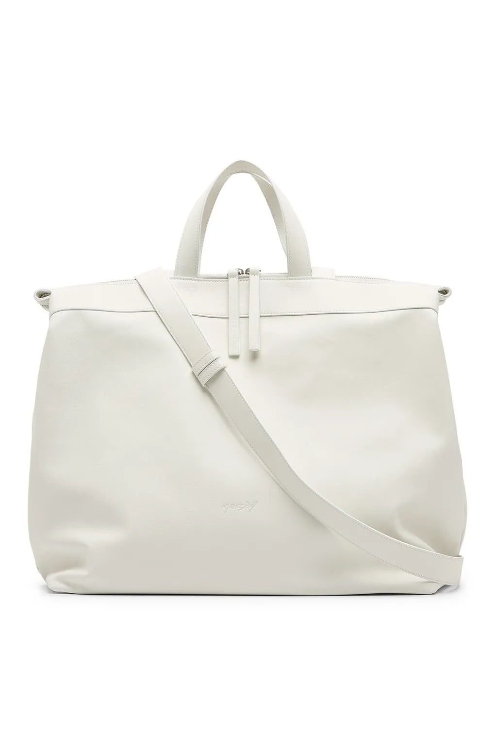 MarsÈLl Borso Logo Debossed Top Handle Bag