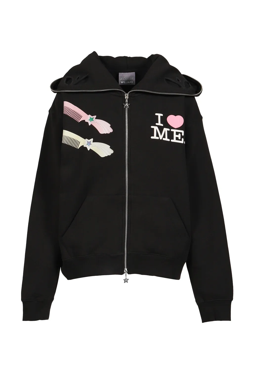 Maltese Butterfly Hoodie / Blk