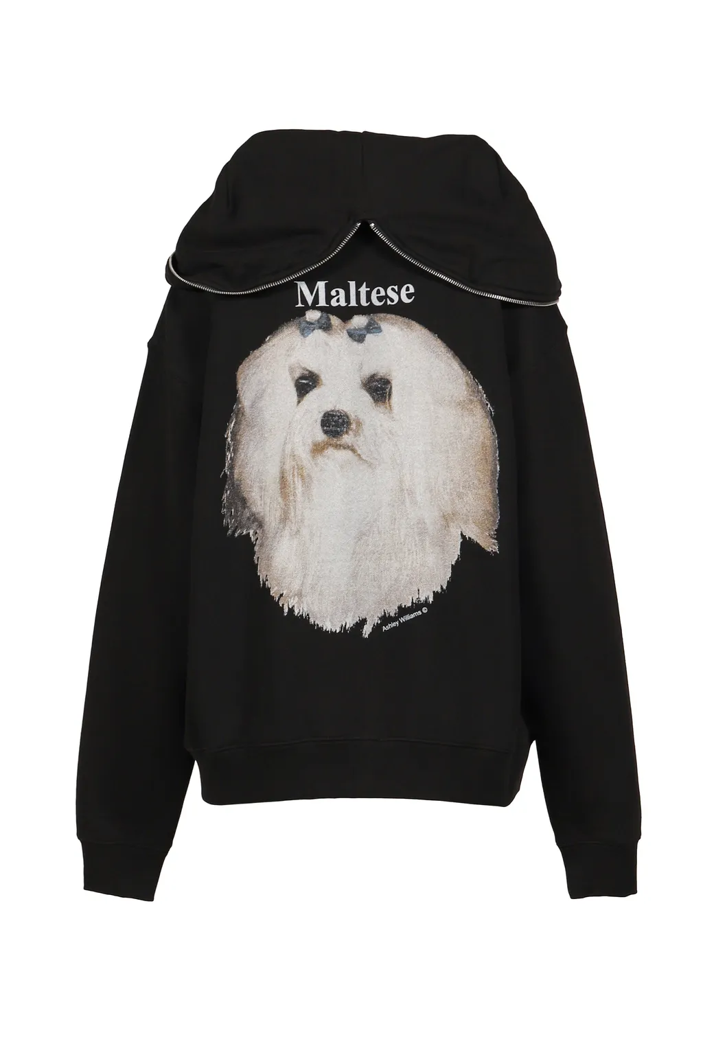 Maltese Butterfly Hoodie / Blk