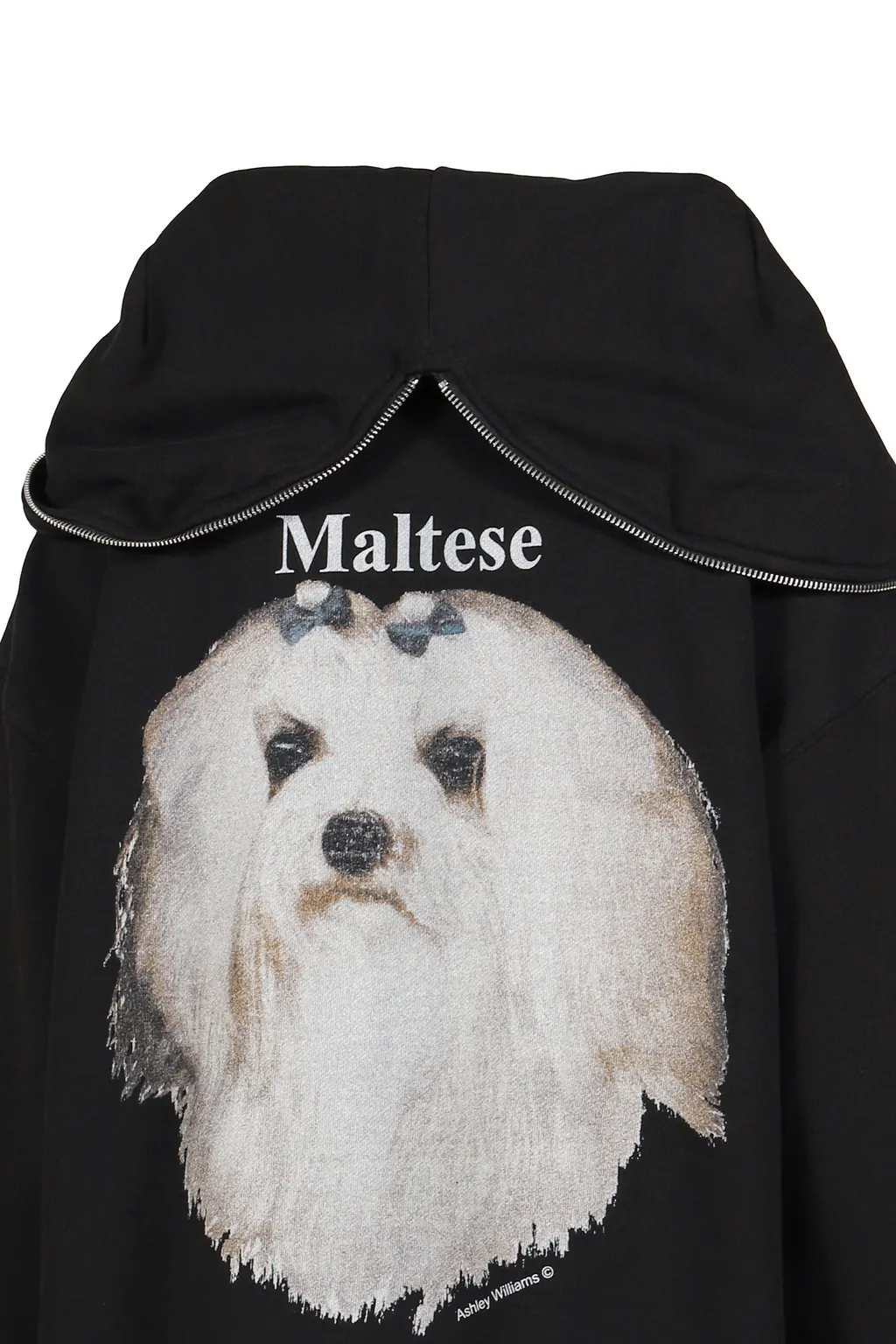 Maltese Butterfly Hoodie / Blk