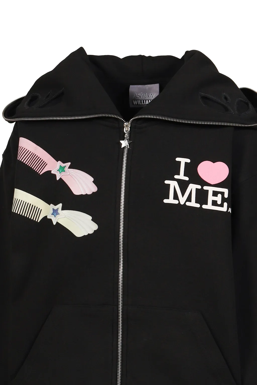 Maltese Butterfly Hoodie / Blk