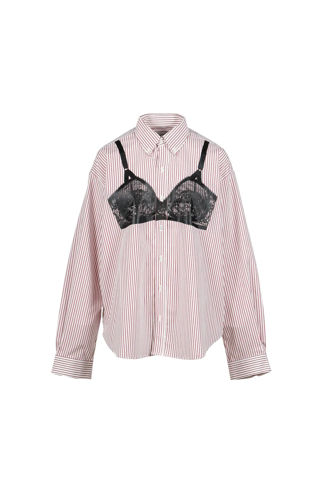Trompe L'oeil Button Down Woven / Wht