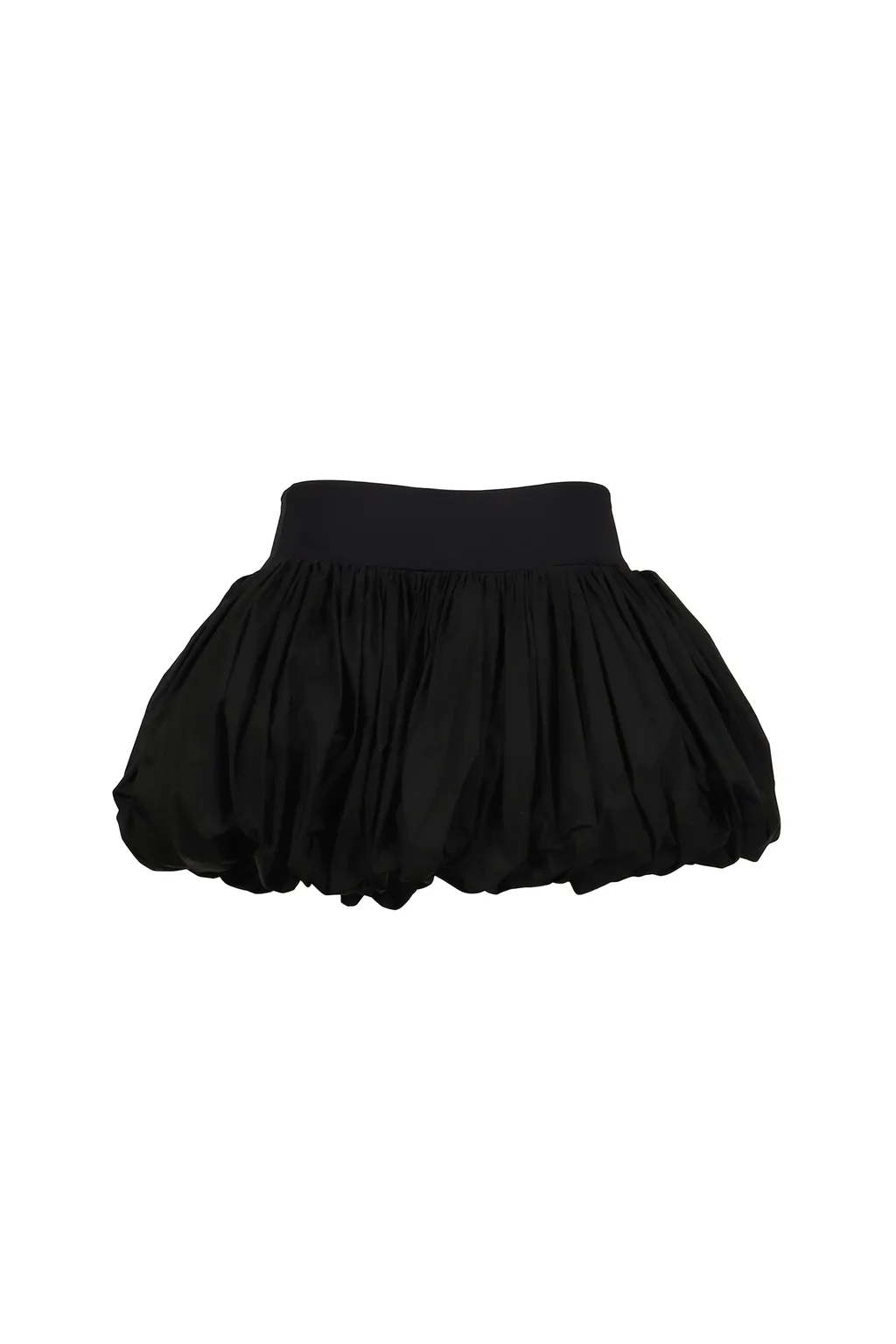 Black Pouf Skirt Woven / Black