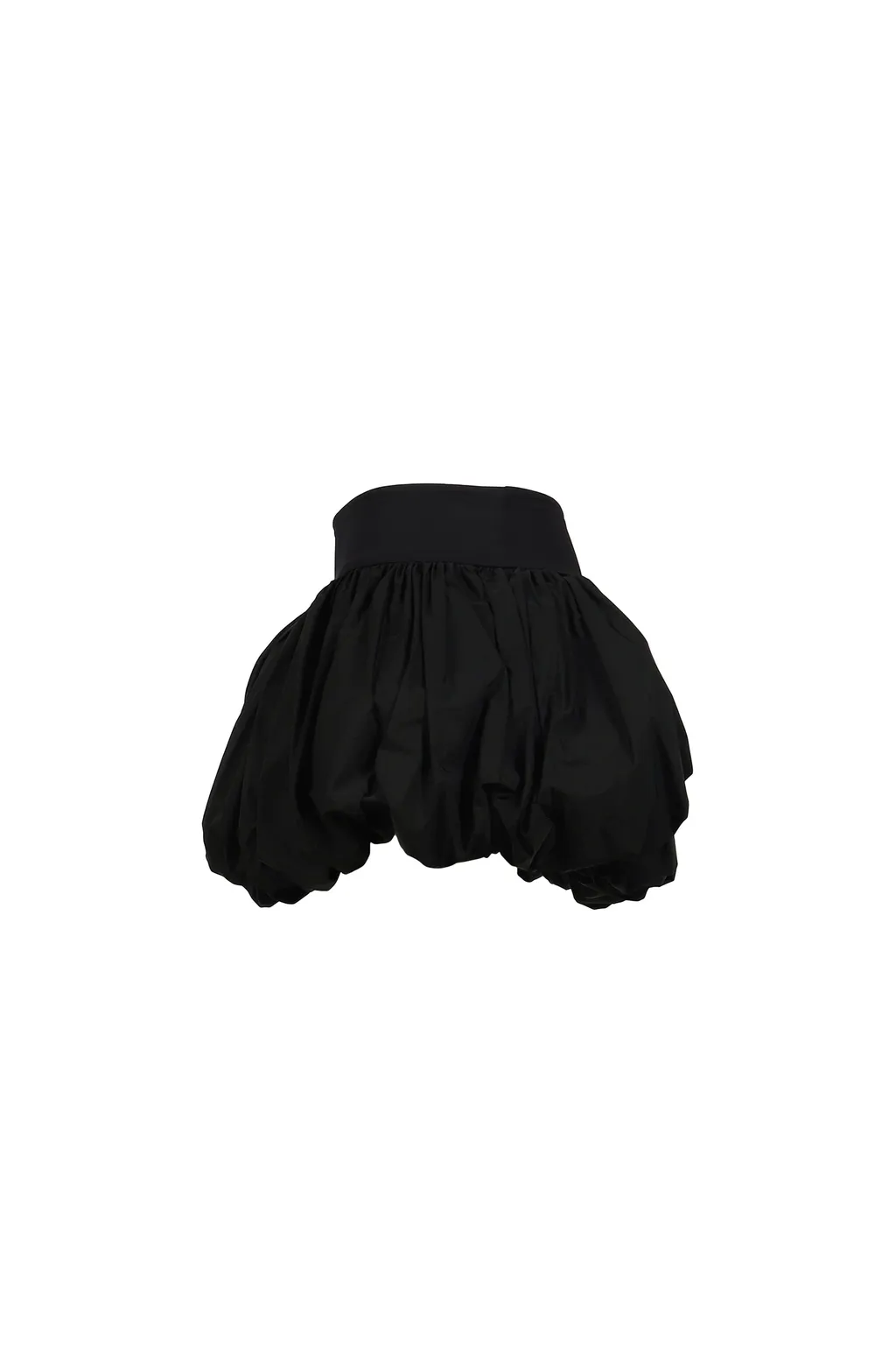 Black Pouf Skirt Woven / Black
