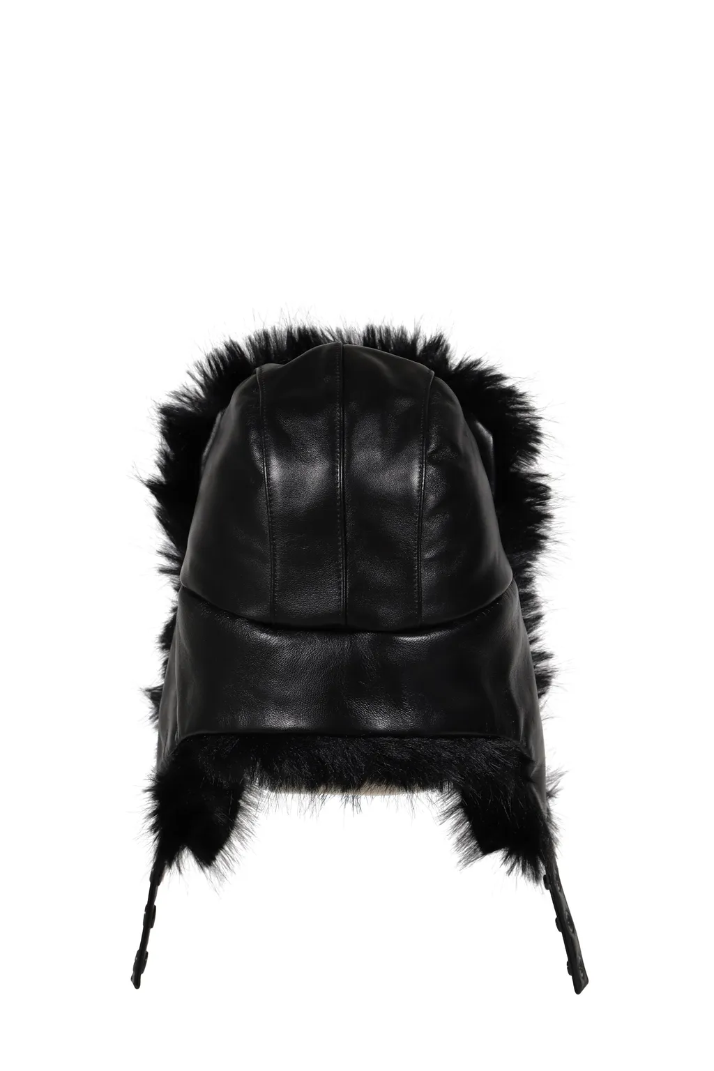 Trapper Hat Leather / Black