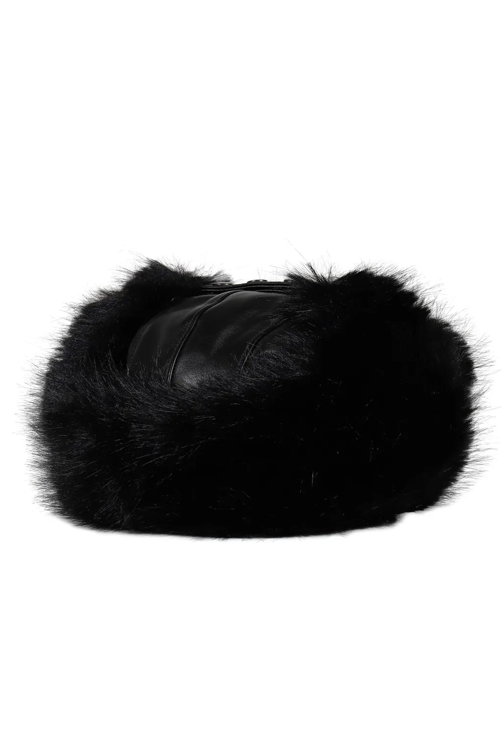 Trapper Hat Leather / Black
